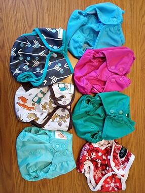 7 Reusable Cloth Diaper Covers - Various Brands